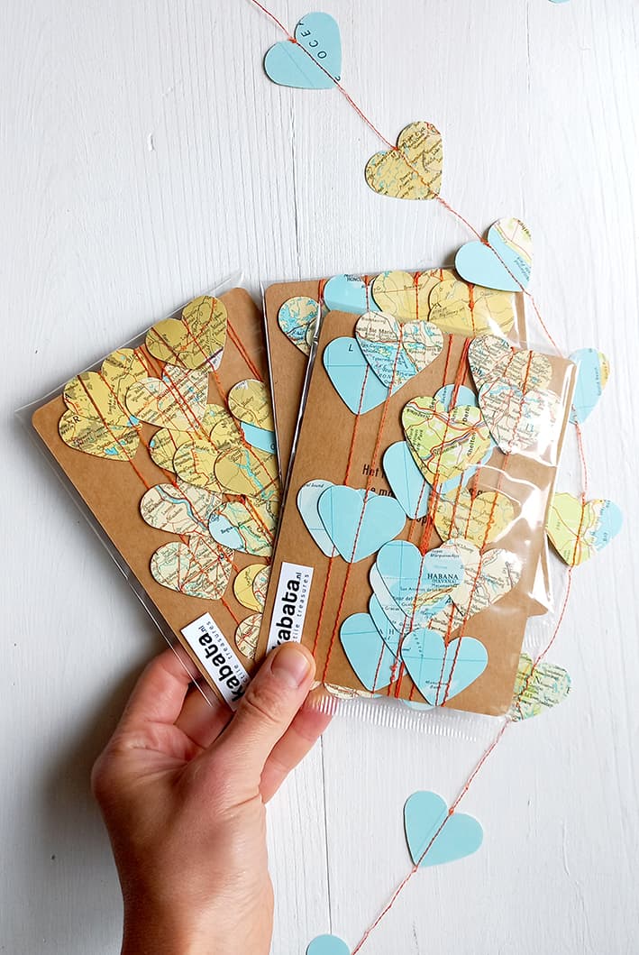 hartjes slingers van vintage atlas