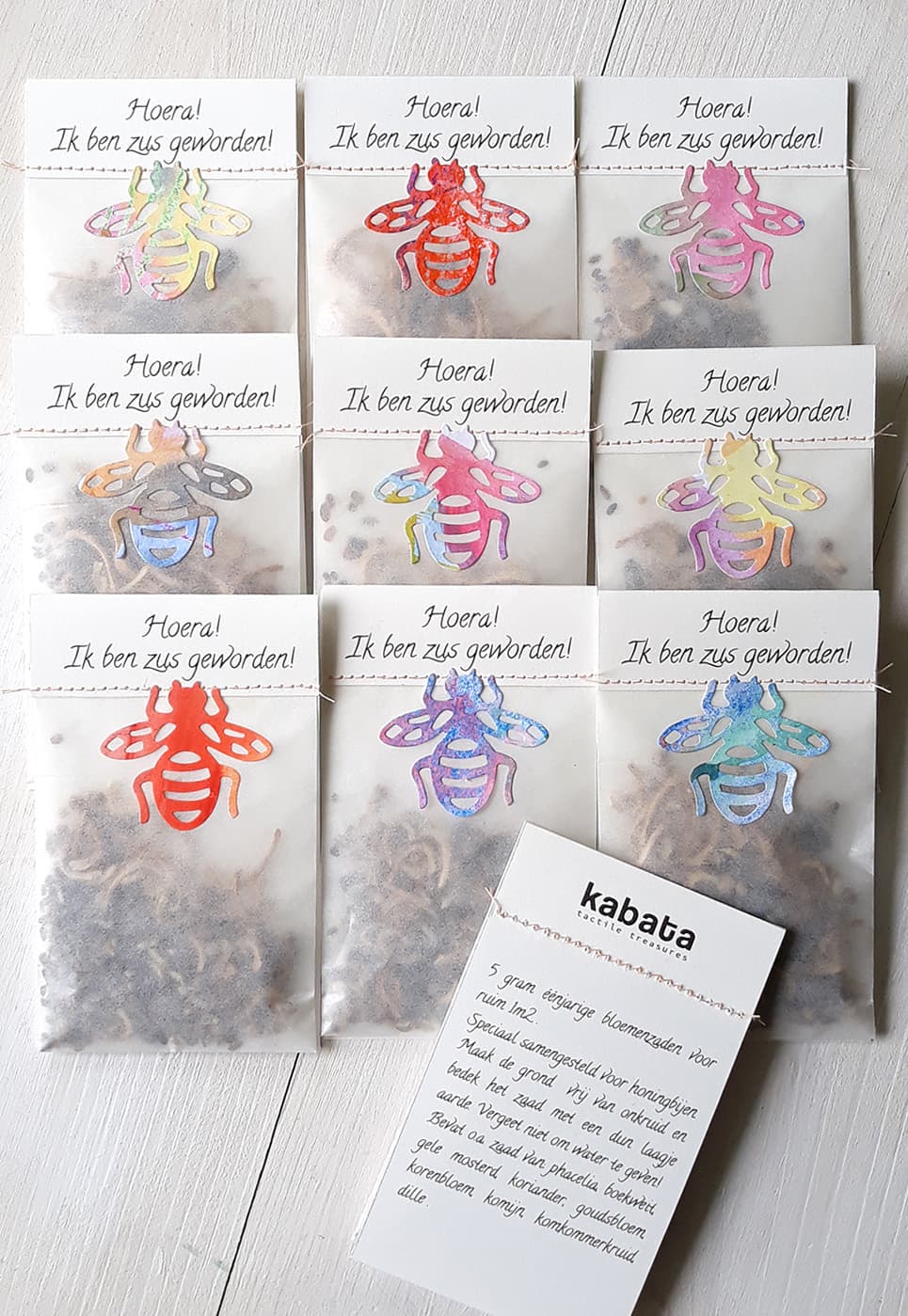 bloemenzaad traktaties met bijtjes