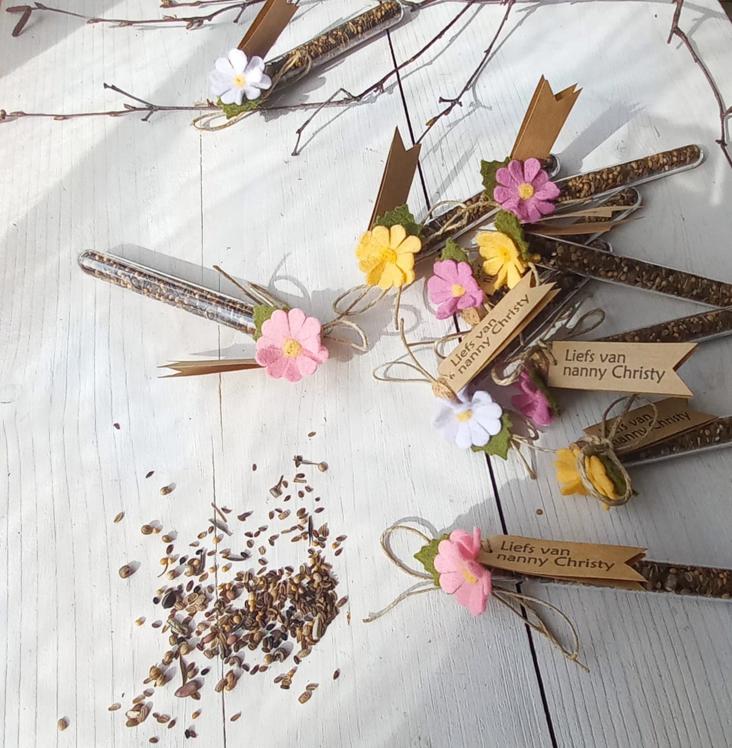 gepersonaliseerde bloemen zaad traktaties